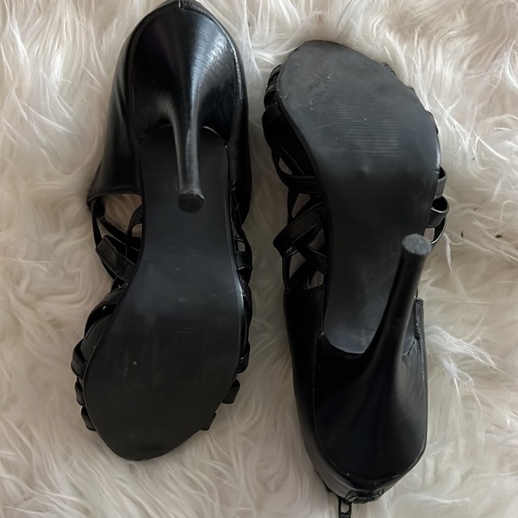 [diba] Black Zip-Up Heels - Picture 6 of 8